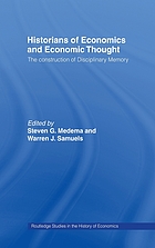 Historians of economics and economic thought : the construction of disciplinary memory