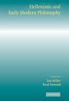 Hellenistic and early modern philosophy