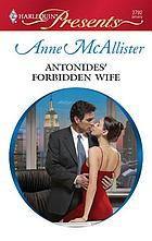 Antonides' forbidden wife