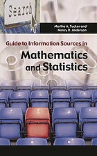 Guide to information sources in mathematics and statistics