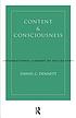 Content and consciousness de Daniel Clement Dennett