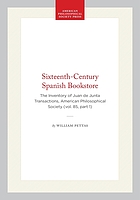 A sixteenth-century Spanish bookstore : the inventory of Juan de Junta