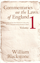 Commentaries on the laws of England