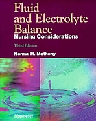 Fluid and electrolyte balance : nursing considerations