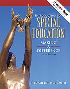 Introduction to special education : making a difference