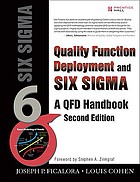 Quality function deployment and Six Sigma : a... by Joseph P Ficalora