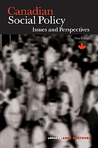 Canadian Social Policy: Issues and Perspectives cover image