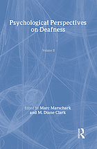 Psychological perspectives on deafness