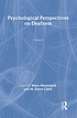 Psychological perspectives on deafness