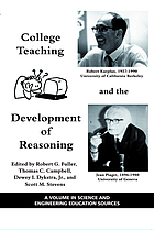 College teaching and the development of reasoning