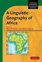 A linguistic geography of Africa