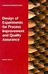 Design of experiments for process improvement... 著者：  Robert F Brewer 