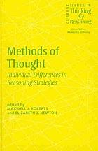 Methods of thought : individual differences in reasoning strategies