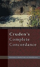 Cruden's complete concordance : with index to proper names and their meanings
