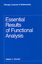 Essential results of functional analysis