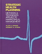Strategic health planning : methods and techniques applied to marketing and management