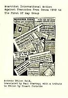 Anarchist international action against Francoism from Genoa 1949 to the First of May Group