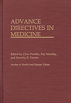 Advance directives in medicine