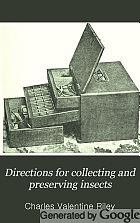 Directions for collecting and preserving insects