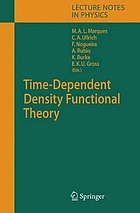 Time-dependent density functional theory