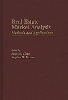Real estate market analysis : methods and applications