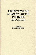 Perspectives on minority women in higher education