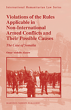 Violations of the rules applicable in non-international armed conflicts and their possible causes : the case of Somalia