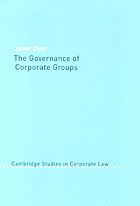 The governance of corporate groups