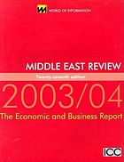 Middle East review 2003/04 : the economic and business report.
