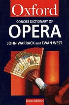 The concise Oxford dictionary of opera
