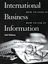 International business information : how to find... von Ruth A Pagell