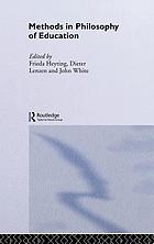 Methods in philosophy of education