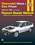 Chevrolet Nova & Geo Prizm automotive repair manual door Jon LaCourse