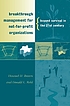Breakthrough management for not-for-profit organizations... de Howard H Brown