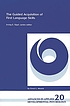 The guided acquisition of first language skills door Ernst L Moerk