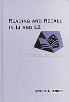 Reading and recall in L1 and L2 : a sociocultural approach