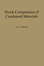 Shock compression of condensed materials