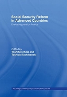 Social security reform in advanced countries : evaluating pension finance
