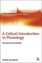A critical introduction to phonology