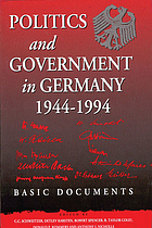 Politics and government in Germany, 1944-1994 : basic documents