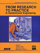 From research to practice in geotechnical engineering by John H Schmertmann