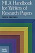 MLA handbook for writers of research papers
