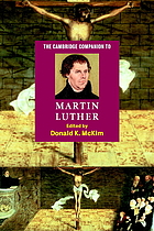 The Cambridge companion to Martin Luther