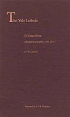 De summa rerum : metaphysical papers, 1675-1676