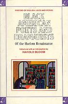 Black American poets and dramatists of the Harlem Renaissance