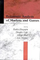 Economic analysis of markets and games : essays in honor of Frank Hahn