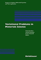 Variational problems in materials science