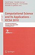 Computational science and its applications--ICCSA... by David Taniar