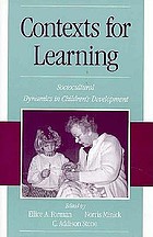Contexts for learning : sociocultural dynamics in children's development
