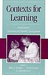 Contexts for learning : sociocultural dynamics in children's development